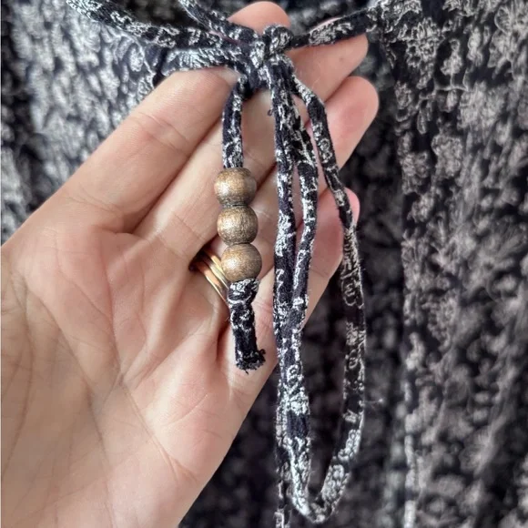 Denim & Supply Ralph Lauren Floral Elastic Tie Wrap Wide Leg Pants Size Medium - Picture 3 of 12